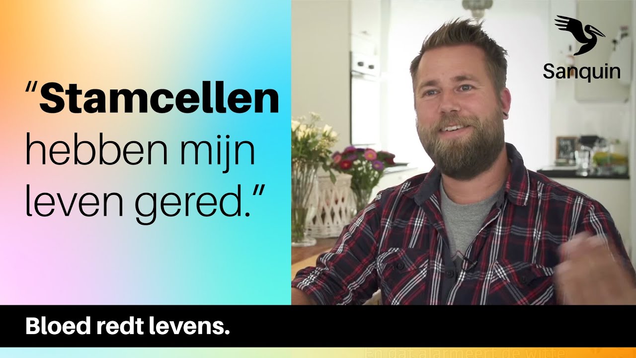 Ex-leukemiepati&euml;nt Bram: stamcellen hebben mijn leven gered