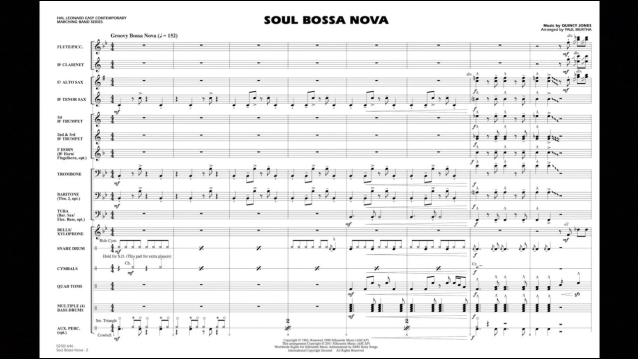 Soul Bossa Nova by Quincy Jones/arr. Paul Murtha