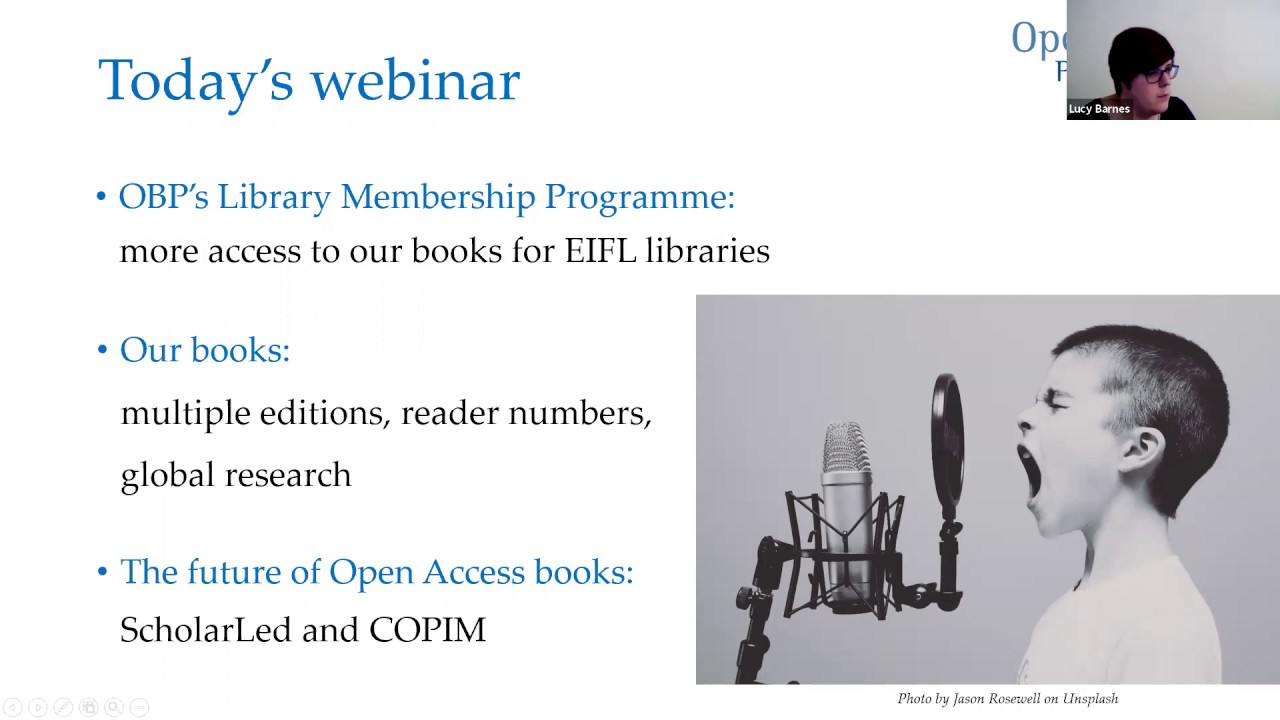 Developments in Open Access books: a webinar with Open Book Publishers