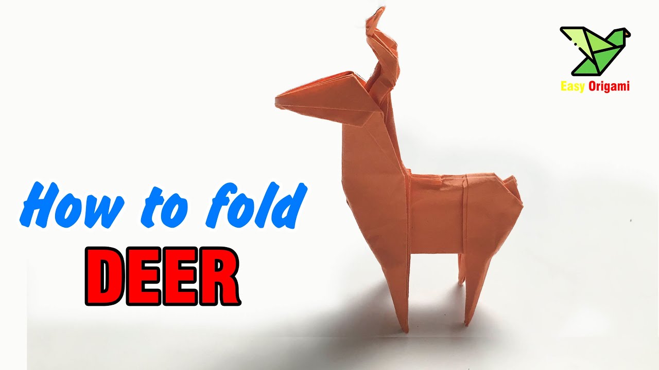 How to fold DEER tutorial | Origami deer step by step |
