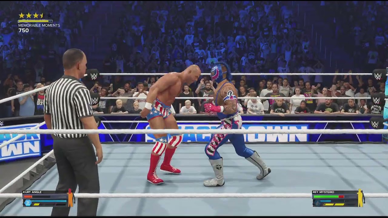 WWE 2K24 WWE Smackdown Rey Mysterio Vs Kurt Angle