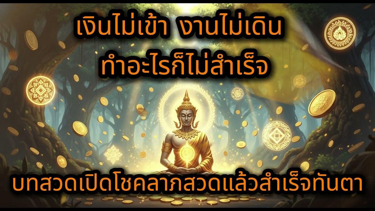 บทสวดเปิดโชคลาภ บารมี เงินทอง งานราบรื่น ฟังแล้วสำเร็จทันตา | สวดเรียกโชคทุกวัน