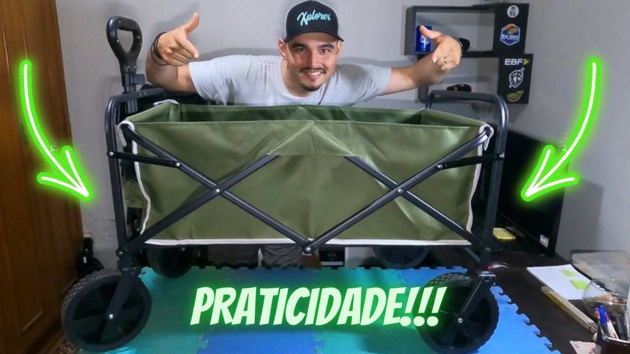 PRATICIDADE!!! CARRINHO DOBRÁVEL VERONNA até 100 kg