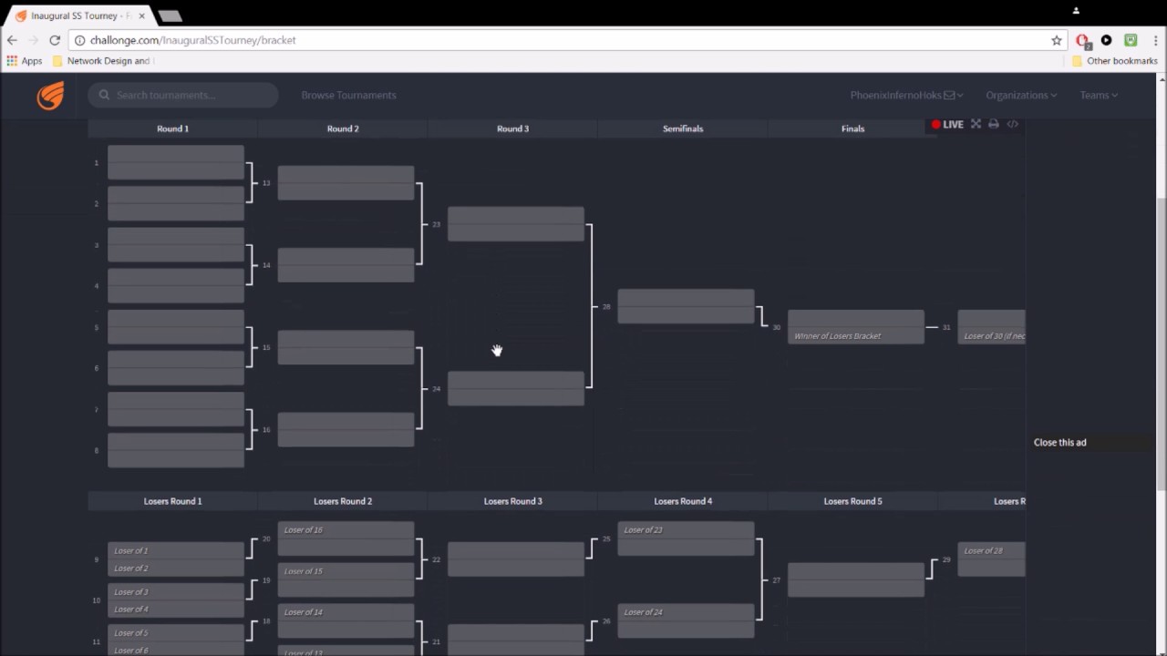 Bracket Types (Single/Double Elimination and Pool Play)