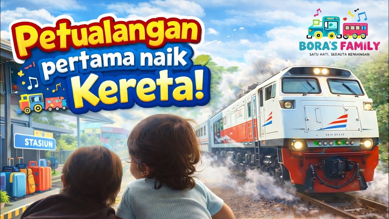 Petualangan Pertama Bora & Gemma Naik Kereta Api! Seru Banget! 🚂 | Bora’s Vlog