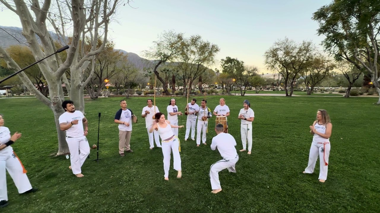 Roda after 👻 Profesor Fantasma’s  workshop Capoeira Brasil Palm Springs