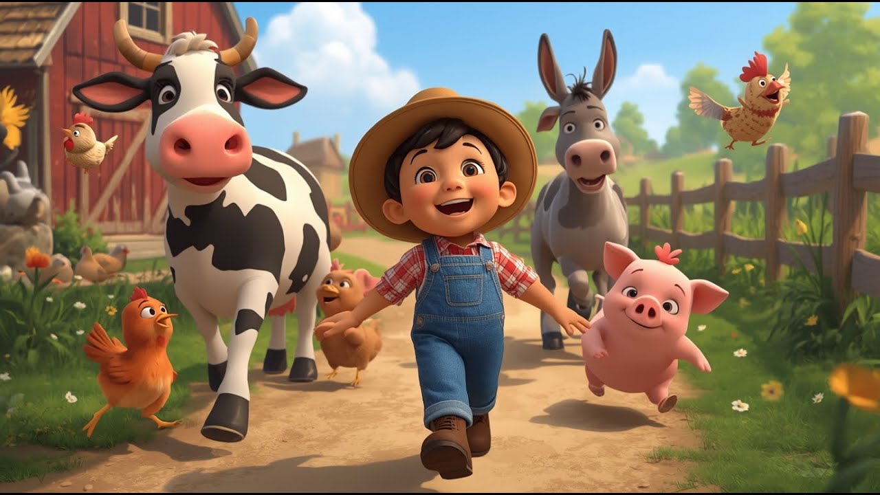 🐮🎶 La vecchia fattoria – Canzoncina per bambini 🌾🐷🐔