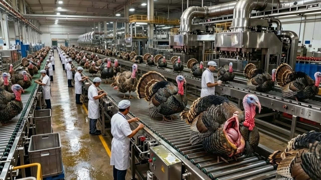 Inside Turkey Meat Factory - How Turkey Meat Is Processed