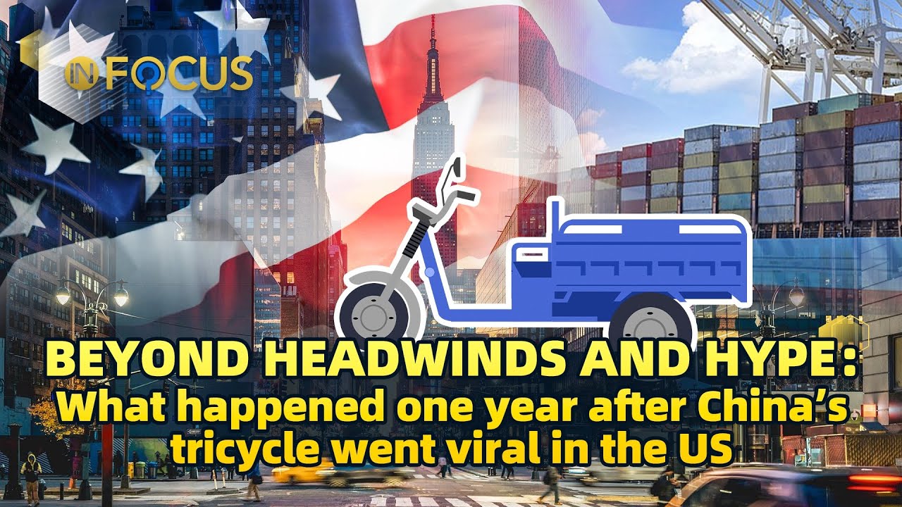 What happened one year after China's tricycle went viral in the U.S.