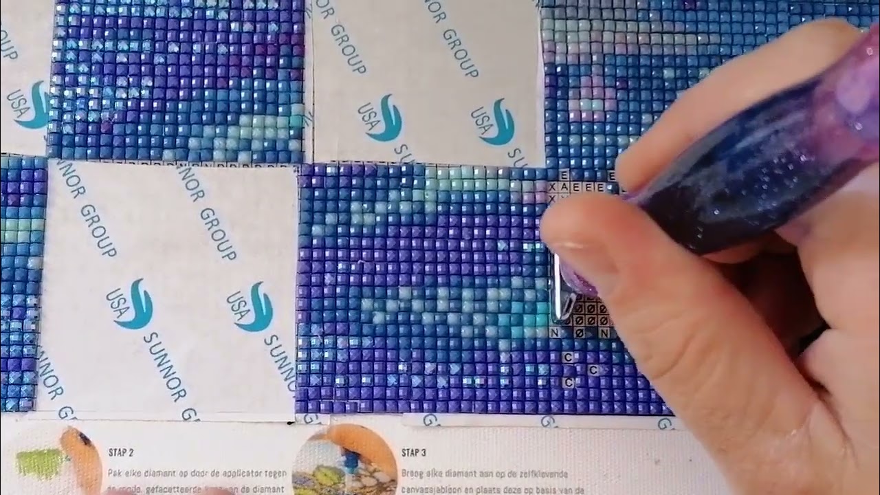 Diamond painting Mystery mit AB Steine 40/63