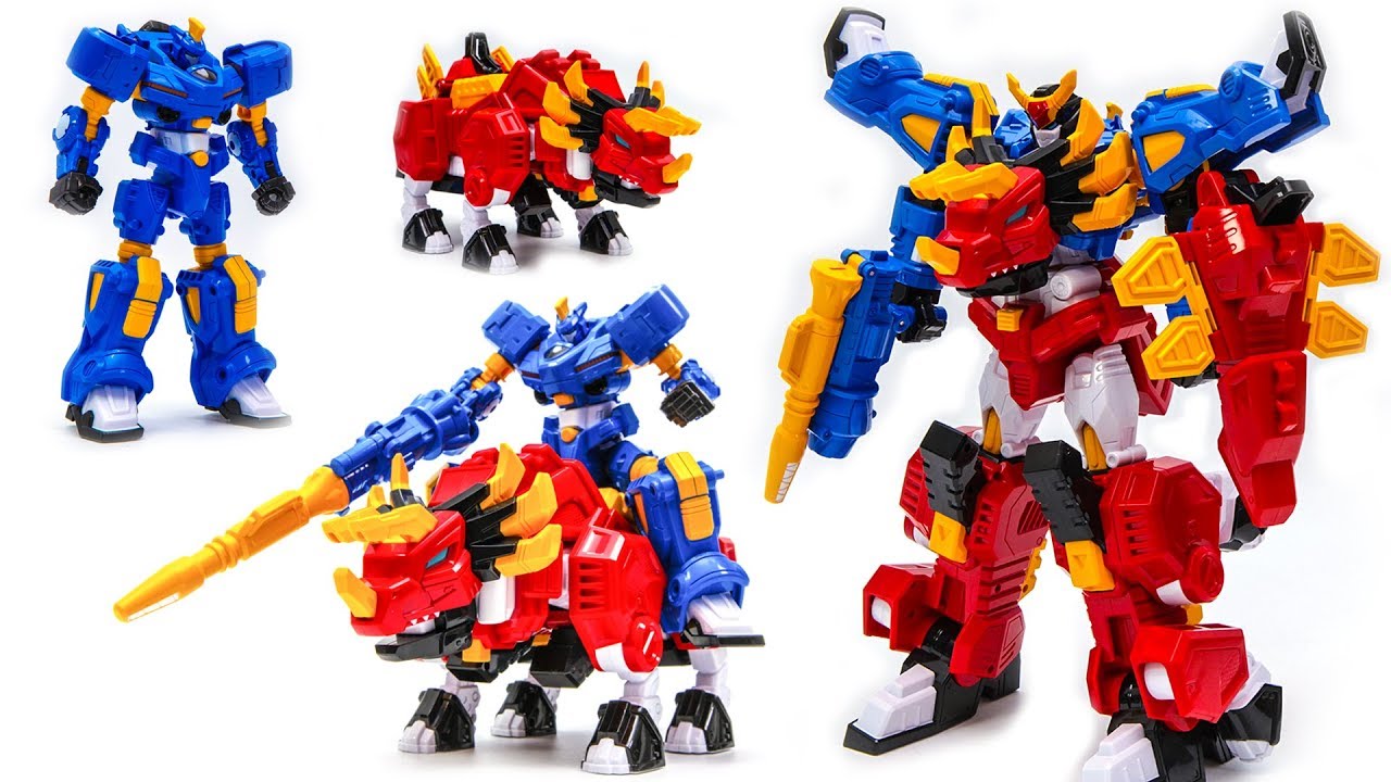 MINIFORCE Super Dino Power Force Triga Dinosaur Combine Transform Robot Toys