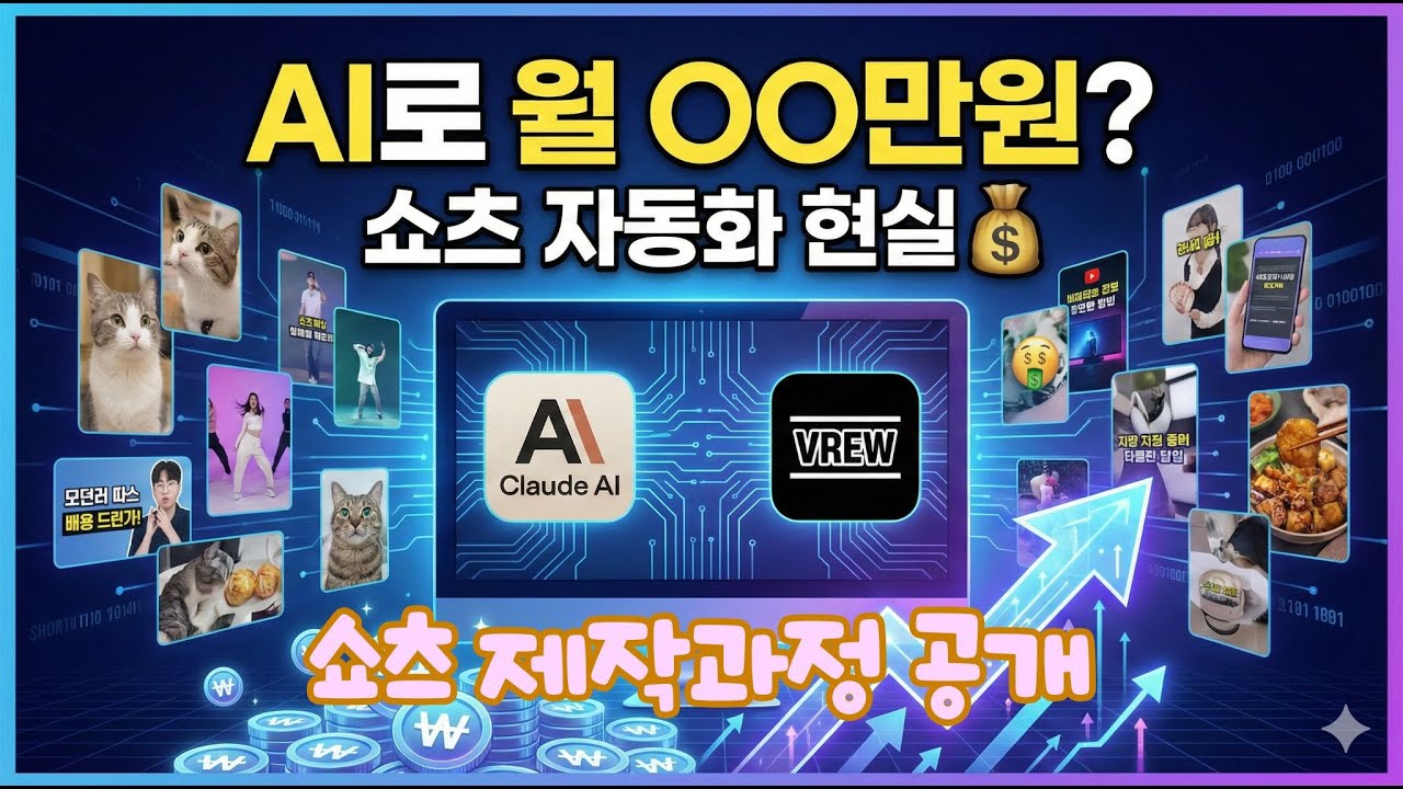 유튜브 쇼츠 1년 운영 솔직후기 | AI 자동화로 월수익 얼마? | 클로드AI + VREW로 쇼츠 만들기