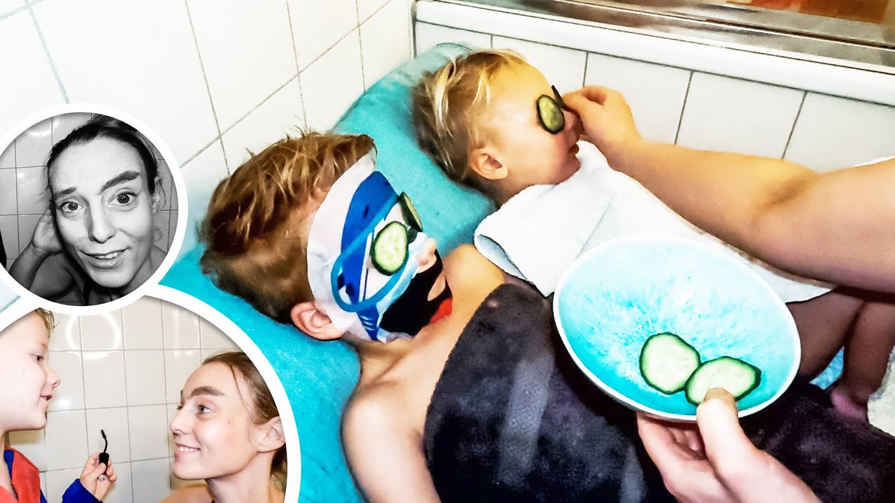 💄 ELLIOT (4) DOET MIJN MAKE-UP EN LAAT MIJ BOODSCHAPPEN DOEN + HOMESPA 🛀 | ThemePark Kids Vlog #225