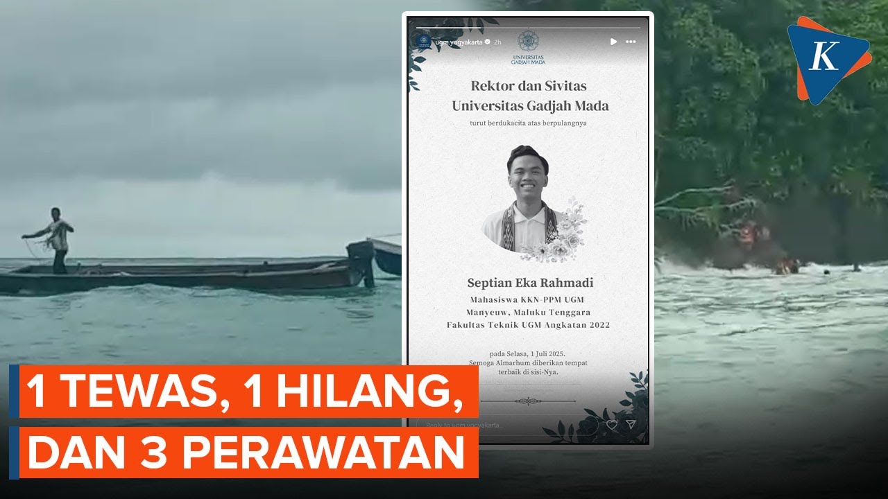 Kronologi Longboat Mahasiswa UGM Tenggelam di Maluku Tenggara, 1 Tewas