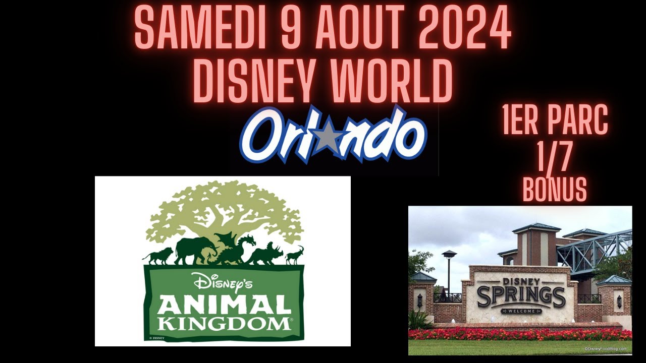 Vlog Voyage Orlando ( VF ) Jour 1 Animal Kingdom et Disney Springs ( Famille Belge en Floride)