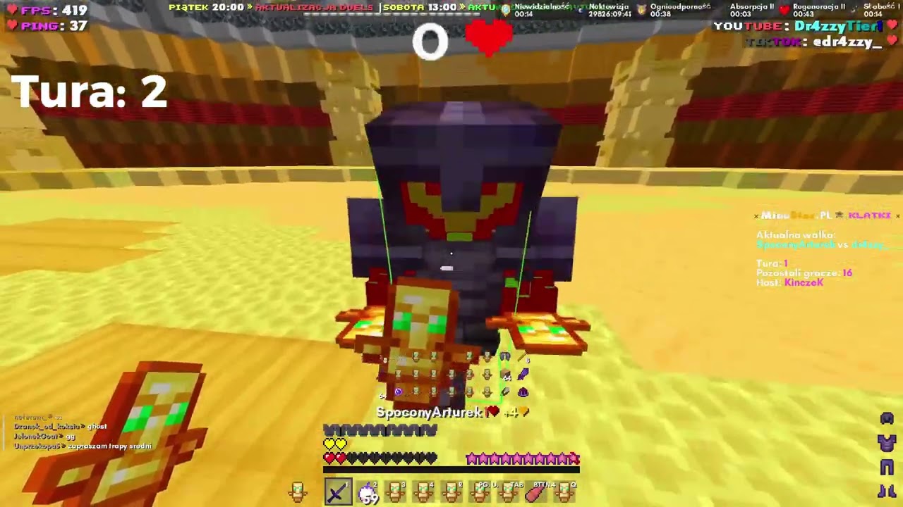 dr4zzy_ vs 200 GRACZY W MINECRAFT! *KLATKI 1vs1* | MINESTAR.PL