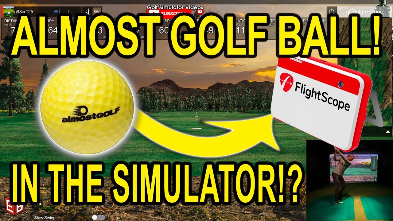 Almost Golf Balls Simulator Review Using Flightscope Mevo+  - WOW!