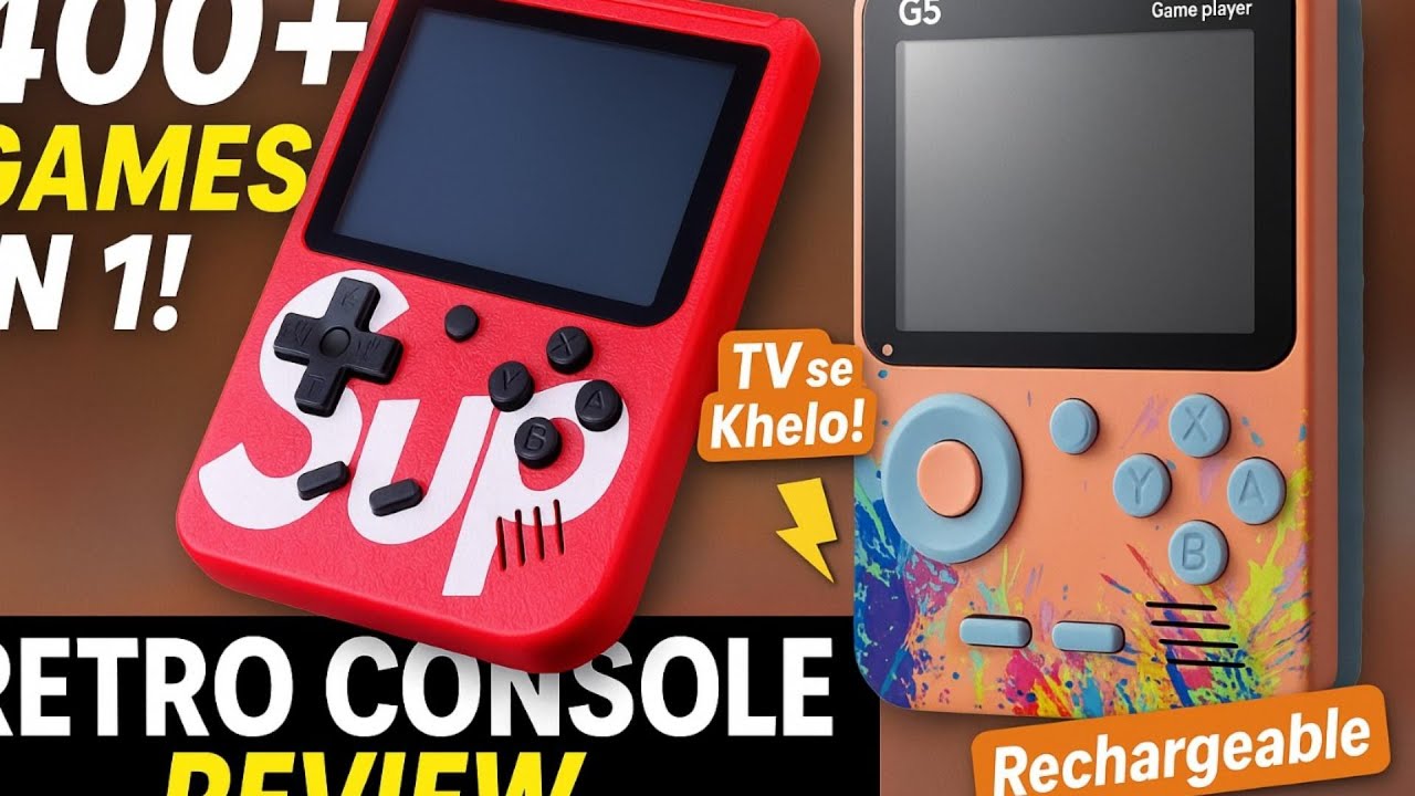 SUP vs G5 Game Console 🔥 | 400+ Retro Games | Best Under ₹1000?