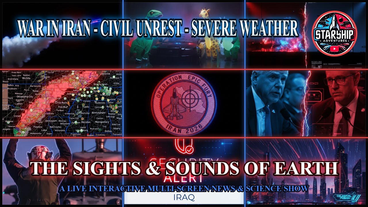 🔴 LIVE: Iraq War Update, US Civil Unrest & Severe Weather Outbreak | Sights and Sounds of Earth