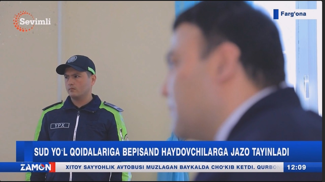 Sud yoʻl qoidalariga bepisand haydovchilarga jazo tayinladi (Fargʻona)
