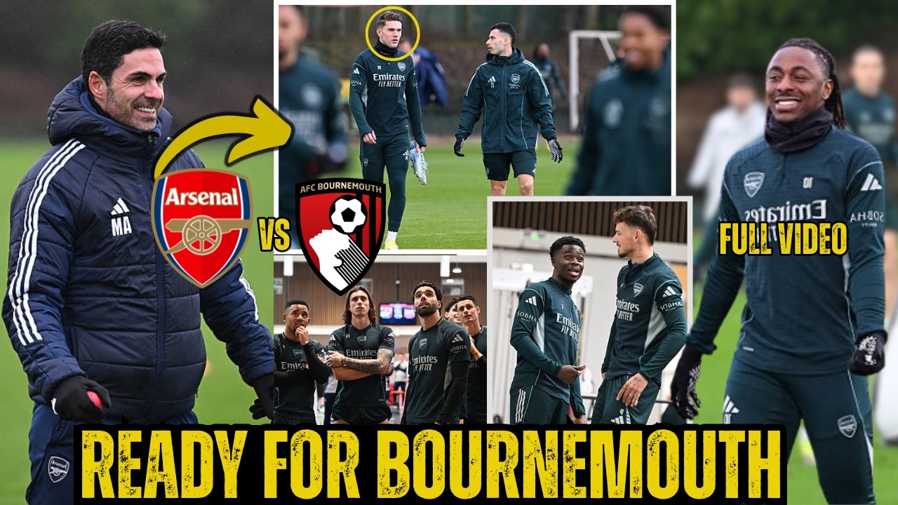 🔴INSIDE TRAINING✅ARSENAL INJURY NEWS & UPDATES AHEAD OF BOURNEMOUTH🔥SALIBA, EZE, G.JESUS🔥GOOD NEWS