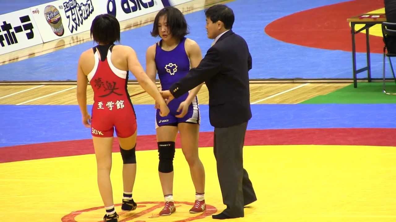 Wrestling 浜田千穂 × 坂上嘉津季 55Kg Jr.Q Cup2012-407