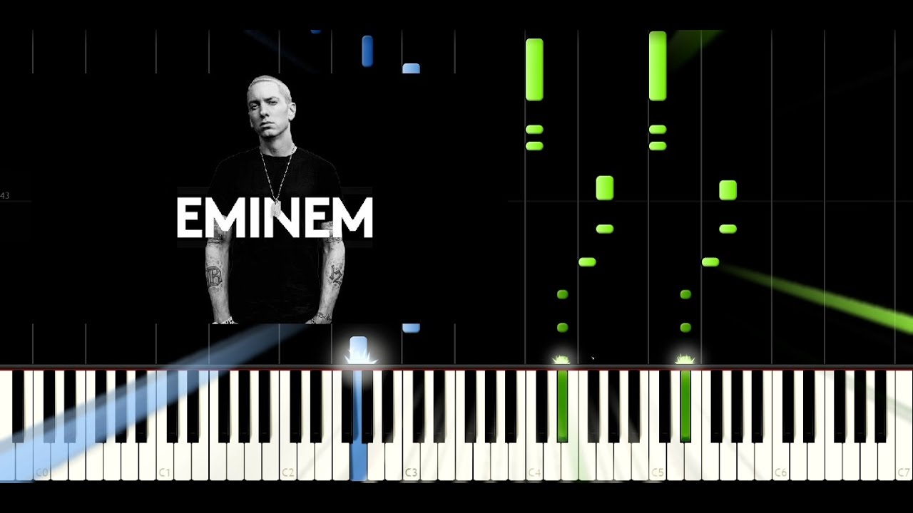 Eminem - Not Afraid - Piano Tutorial / Cover - Synthesia