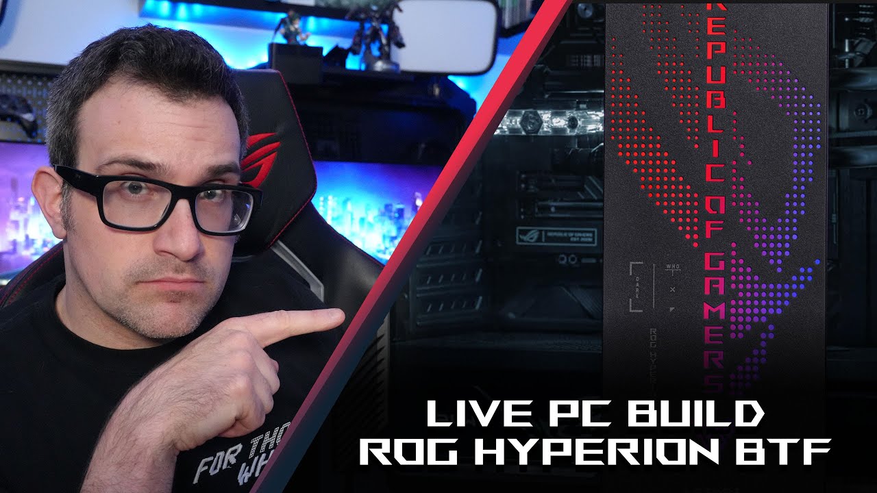 Building an ULTRA-CLEAN gaming PC with hidden cables! | ROG BTF build stream