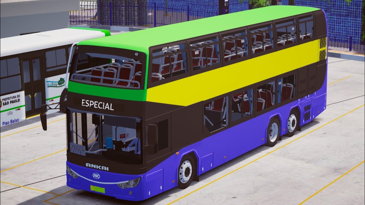 [Proton Bus Simulator] Ankai G912 (HFF6124GS03EV1) - Mapa Zona Norte RJ v2.3 Linha 132I Pavuna