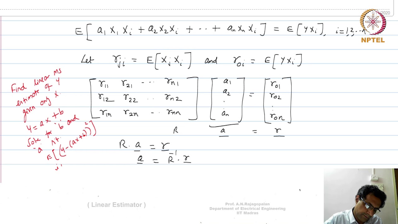 Lec 79 - Linear Estimator