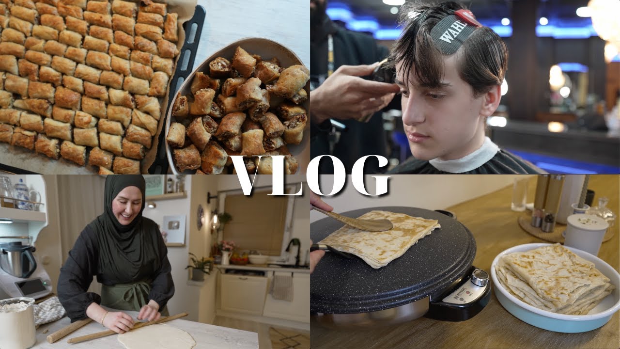 Meine Schwiegermutter Zeigt wie man Katmer und Nokul macht & Malik-Musa bekommt ein Umstyling | VLOG