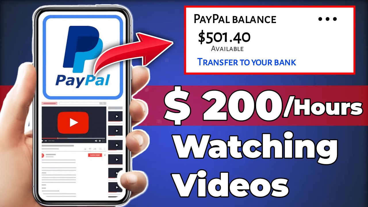 How To Make PayPal Money Online For Watching Videos (2024) | Earn $100 Per Hour