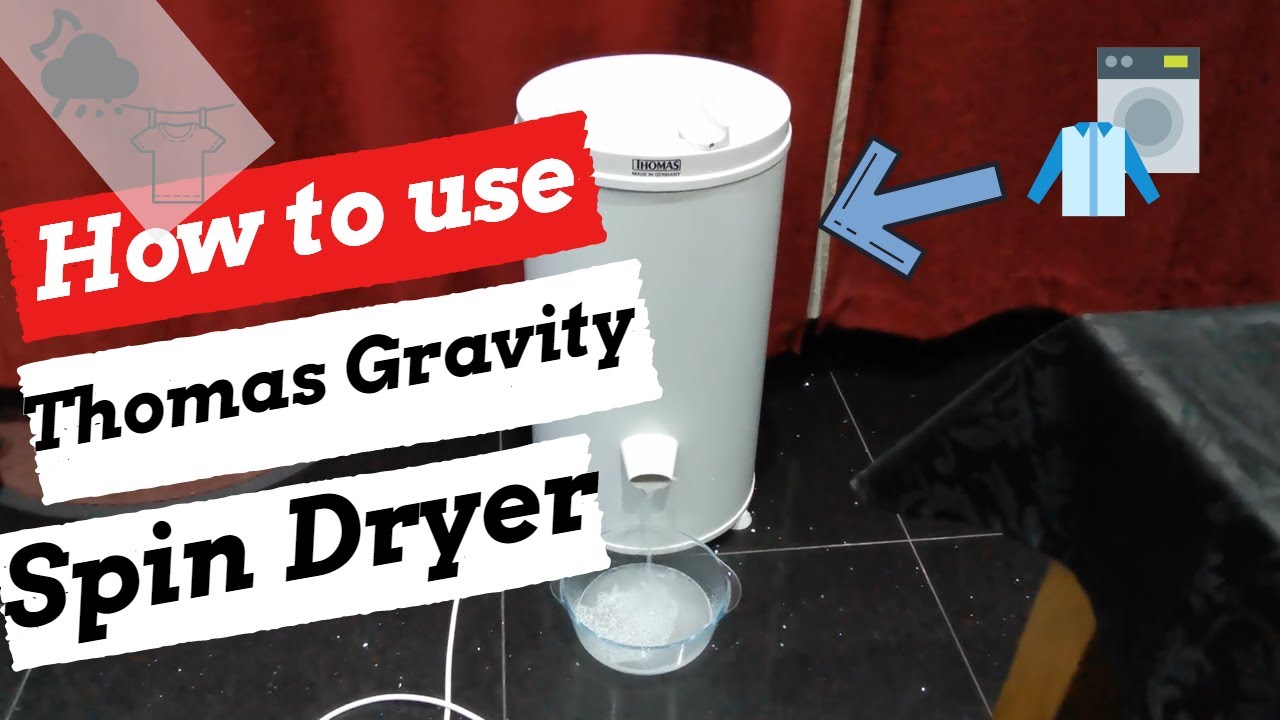 Как пользоваться центрифугой для сушки белья Thomas Gravity Drain Spin Dryer