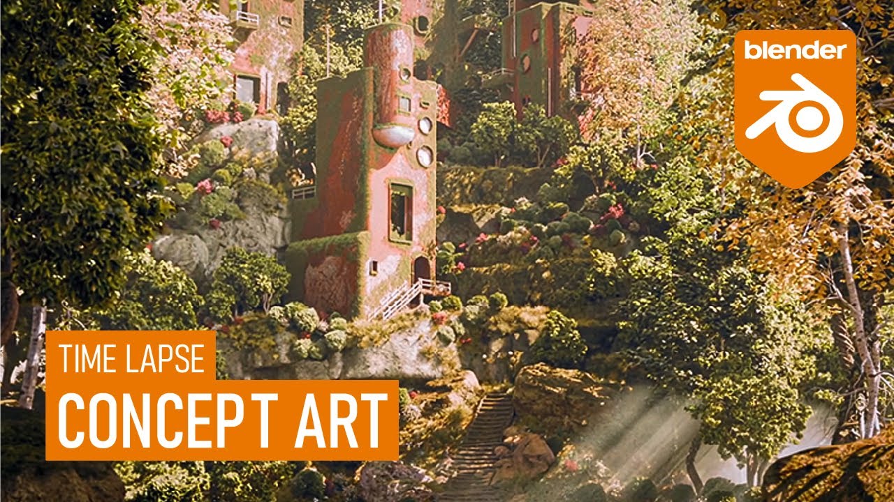 Blender Concept Art (time lapse)