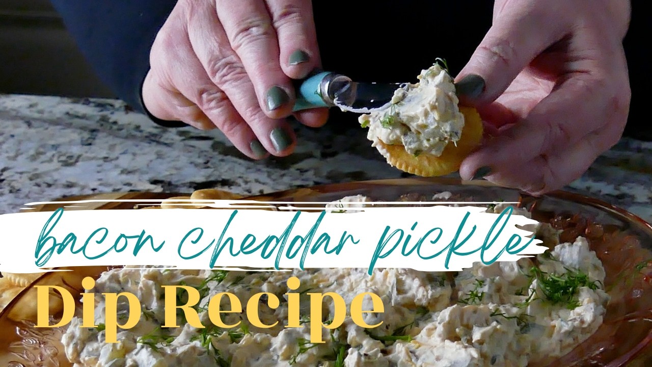 Easy Bacon Cheddar Pickle Dip Recipe