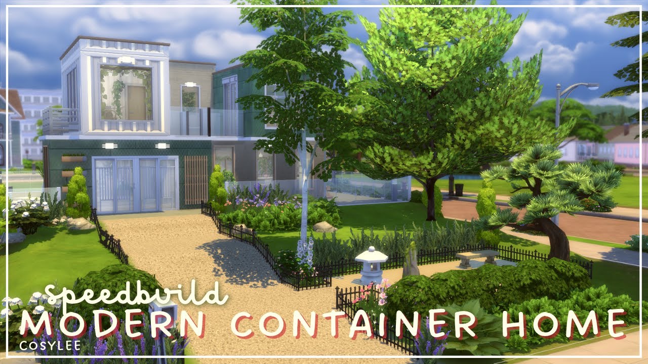 modern container home | #Sims4 | speed build