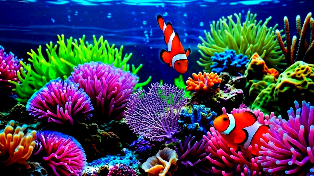 The Best 4K Aquarium - Dive Into The Mesmerizing Underwater Realm, Sea Jellyfish, Coral Reefs