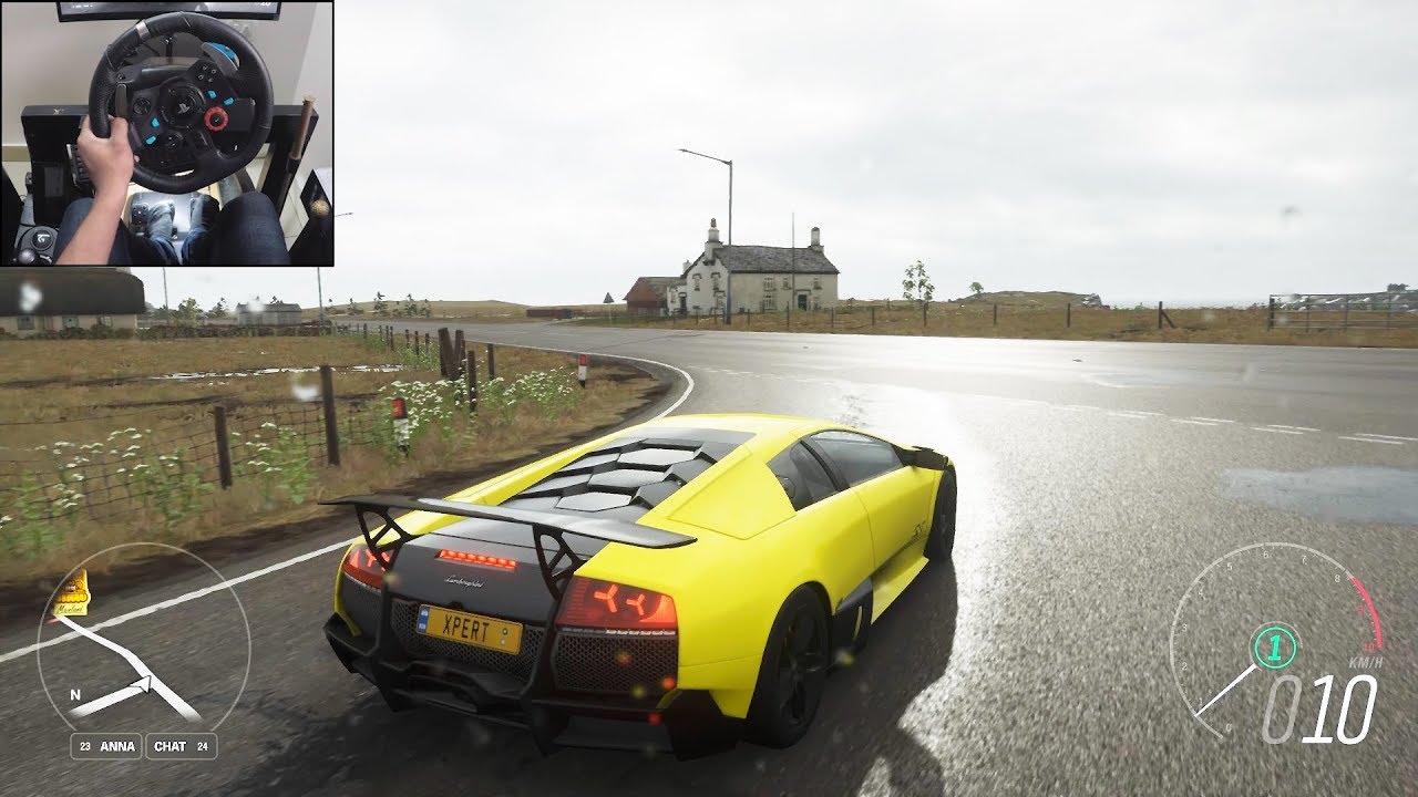 Lamborghini Murcielago SV - Forza Horizon 4 | Logitech g29 gameplay