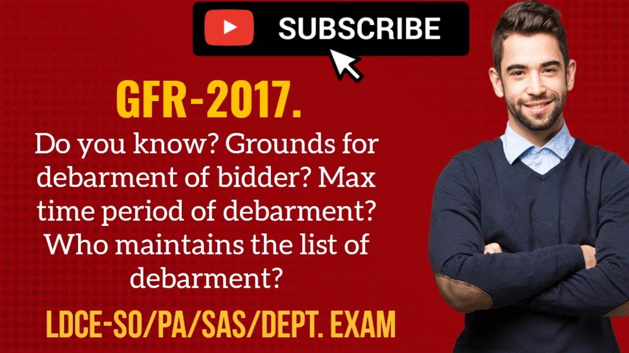 GFR Rule-151. Debarment from bidding.