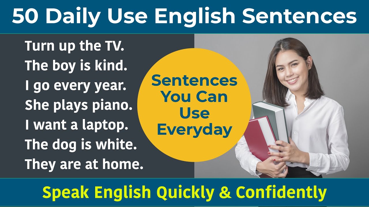 English sentences used in daily life || 50 Daily Use Short Sentences || English Speaking Class