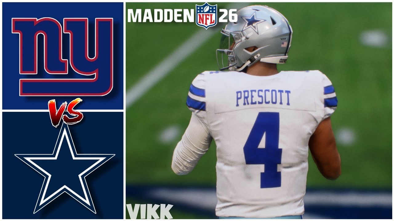 Giants vs Cowboys Week 2 Simulation (Madden 26)