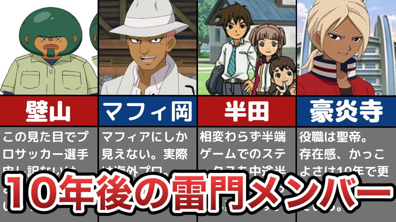 【イナズマイレブン】初代雷門の「あれから10年後」がすごすぎる【ゆっくり解説】