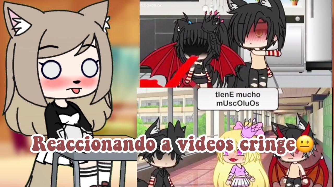 Reaccionando a videos cringe 😐💀 ||gacha club|| •chocolate milk•