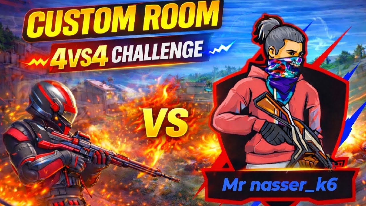 🔴CUSTOM ROOM4vs4CHALLENGE 🔥|OPGameplay|Mr nasser_k6 LIVE#shorts#tondegamer #freefiremax#mrnasser_k6 