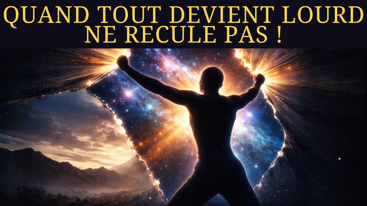 Si tout devient lourd, c’est que tu passes au NIVEAU SUPÉRIEUR (signe clair)