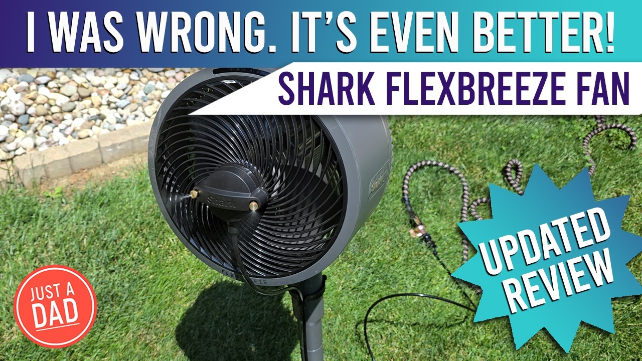 Портативный вентилятор Shark FlexBreeze с цоколем и настольным вентилятором с функцией InstaCool ...