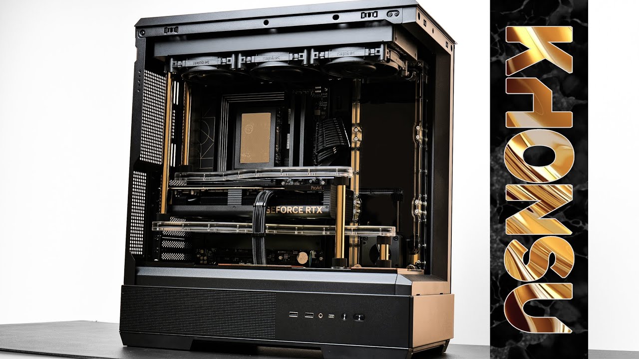 BLACK & GOLD & No RGB! 爱国者 大岚 chassis Watercooling Build