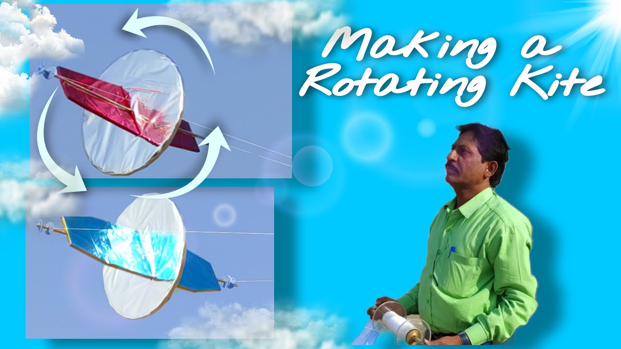 Revolving kite making//Magnus theory kite//DIY//घुमते हुए उड़नेवाला पतंग //पतंग बनाना सीखें //