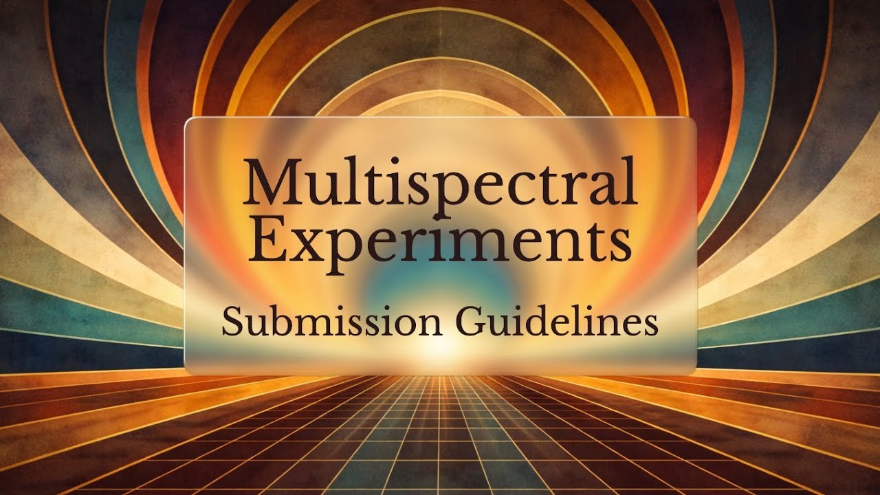 Multispectral Experiments — Submission Guidelines