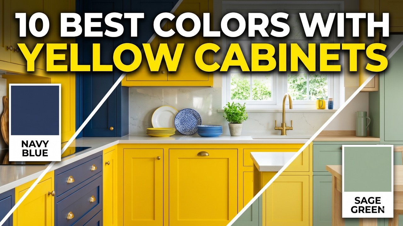 10 Best Colors to Pair with Yellow Cabinets (With Hex Codes)